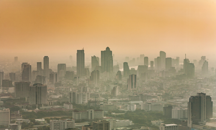 Smog over city