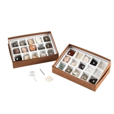 Boxed rock and mineral sample set